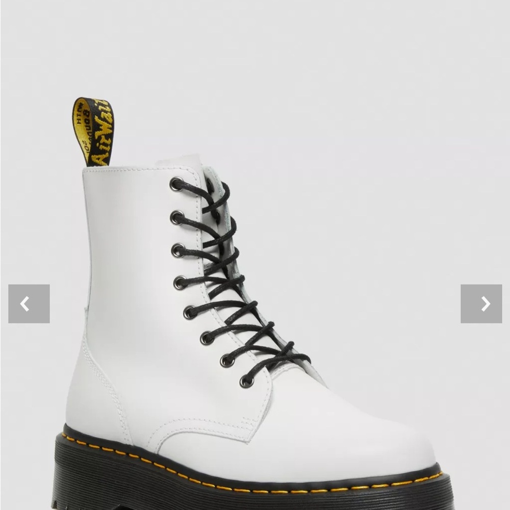 White Platform Doc Martens